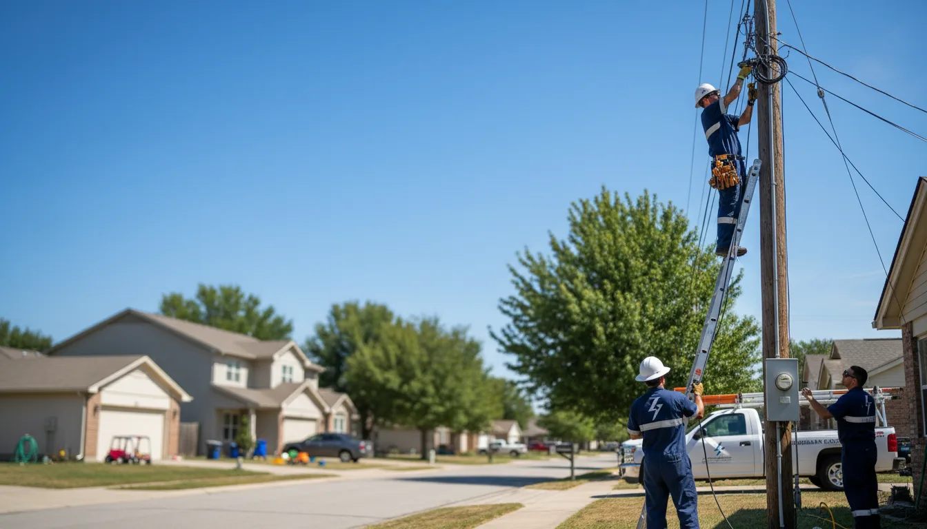 Residential electrician providing installation services in Mccarley, MS